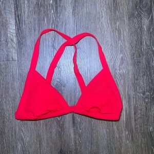 Vibrant Red Bikini Top